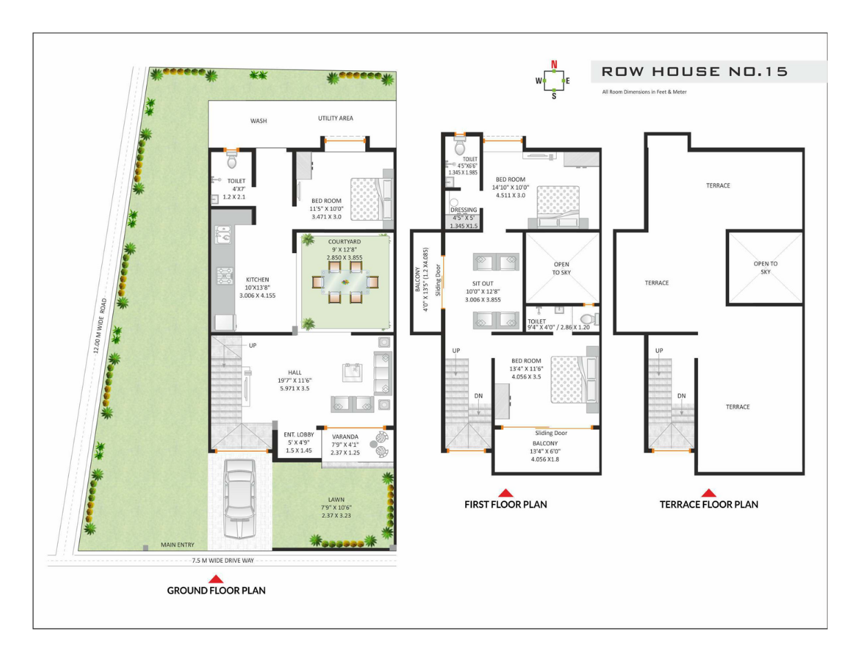 Anand forest 3bhk floor plan
